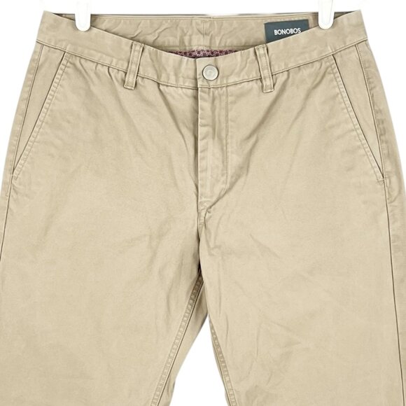 Bonobos Men's Straight Leg Khaki Chino Pants Size 32x32 Mid Rise 100% Cotton - Picture 3 of 10